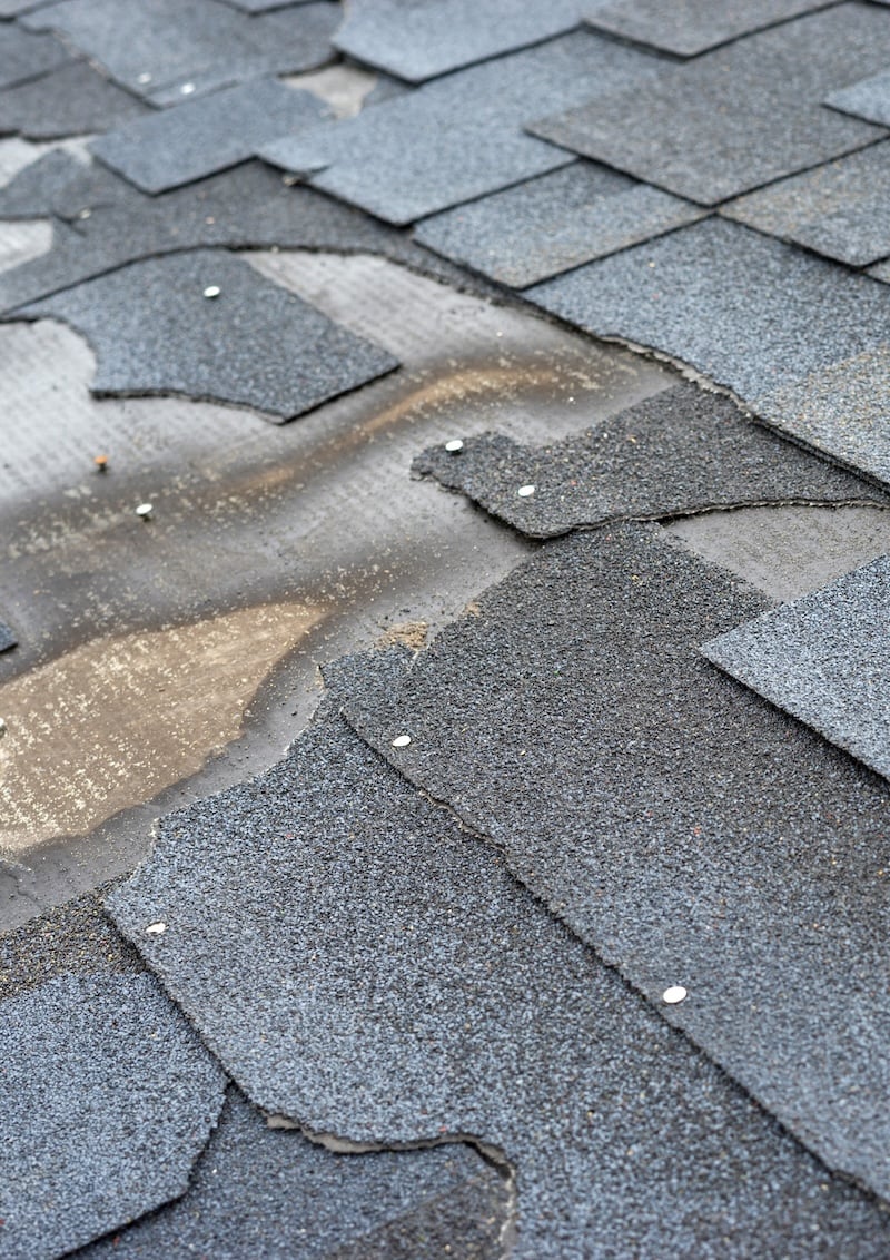 damaged roof