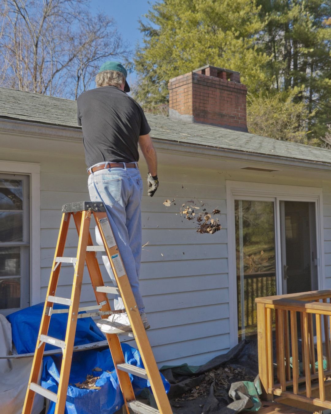 Cleaning Out the Rain Gutter